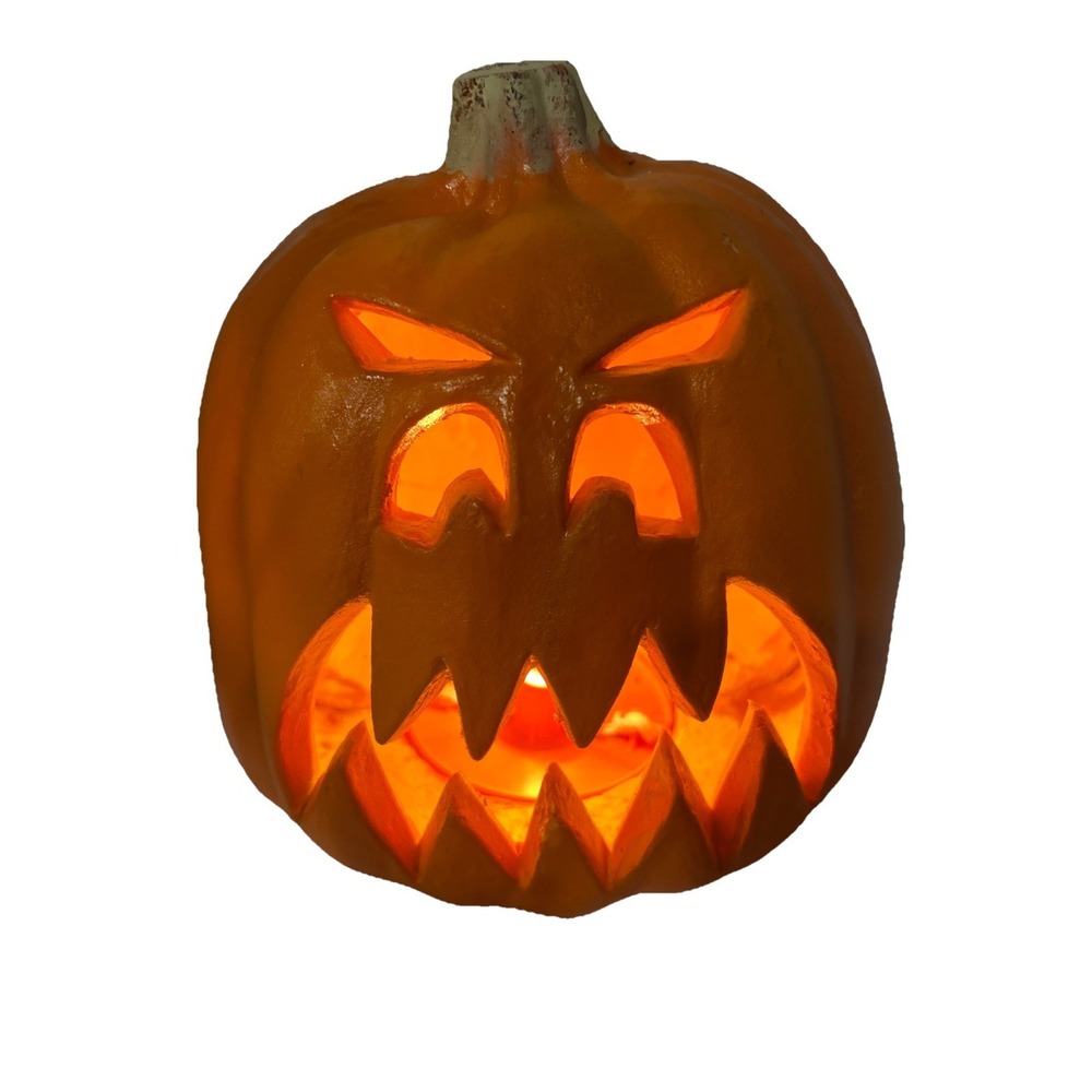 Vintage Foam Mold Halloween Light Up Pumpkin 1998 Trend Masters Read